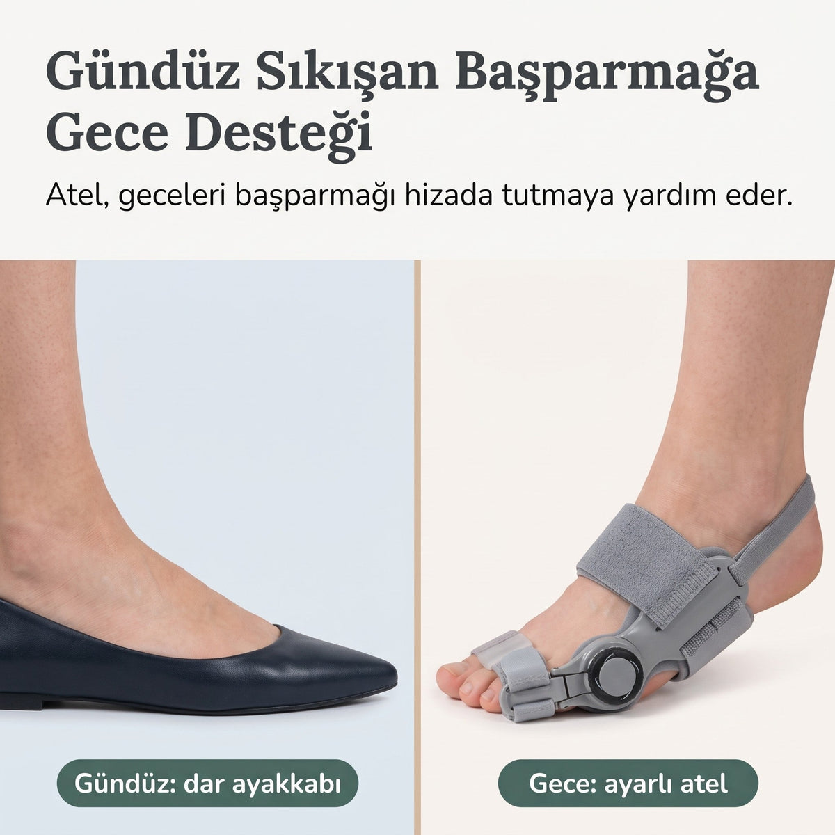 Hallux Valgus Ayarlı Ayak Ateli