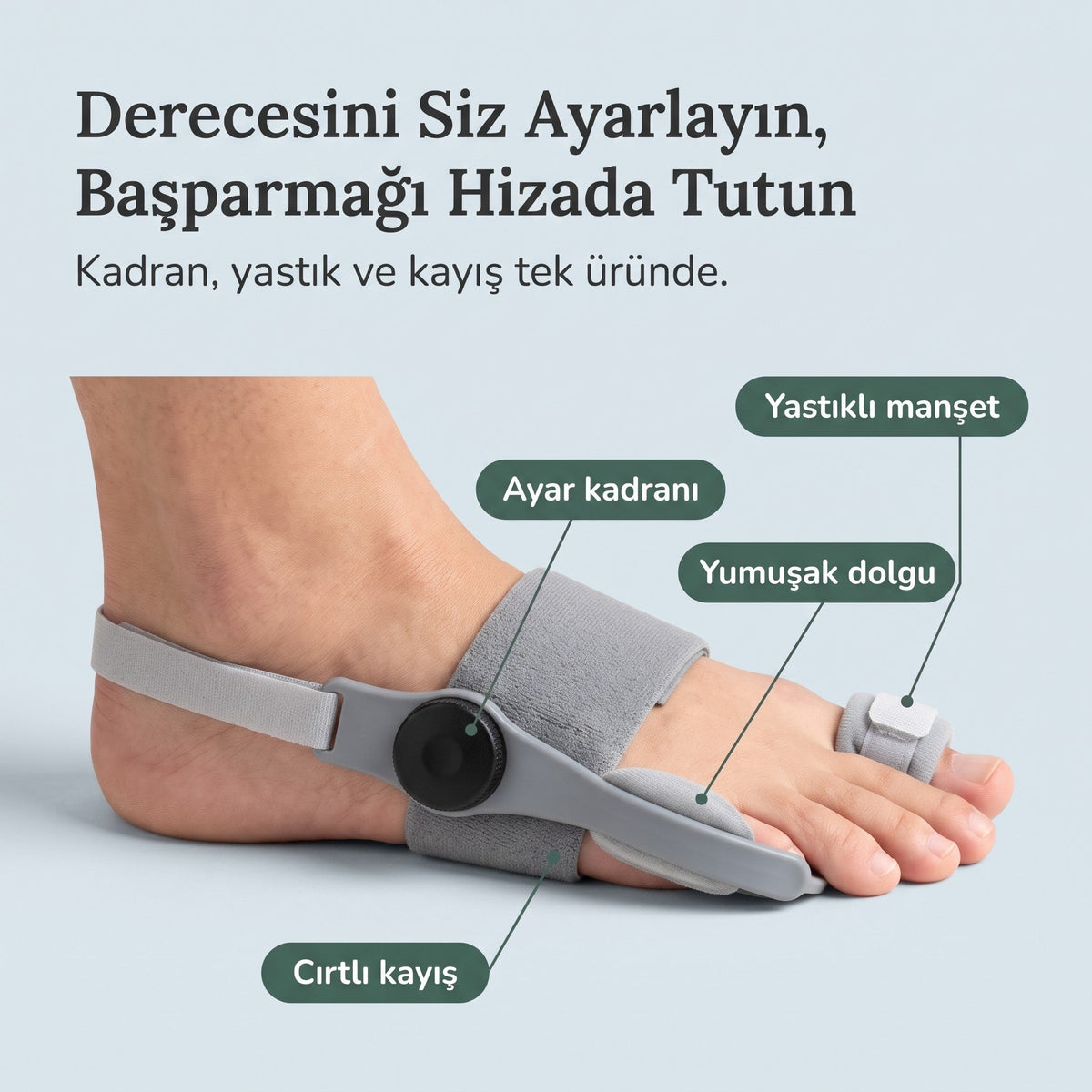 Hallux Valgus Ayarlı Ayak Ateli